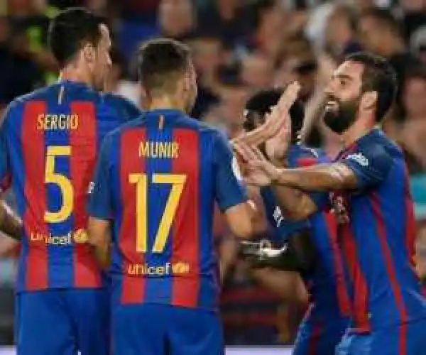 Barcelona 3-0 Sevilla (agg. 5-0) (Super Cup) Highlights